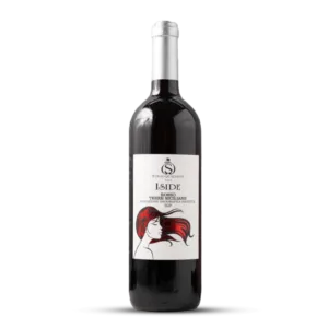 Bottiglia di vino rosso Iside, Stracquadaini, Terre Siciliane IGP.